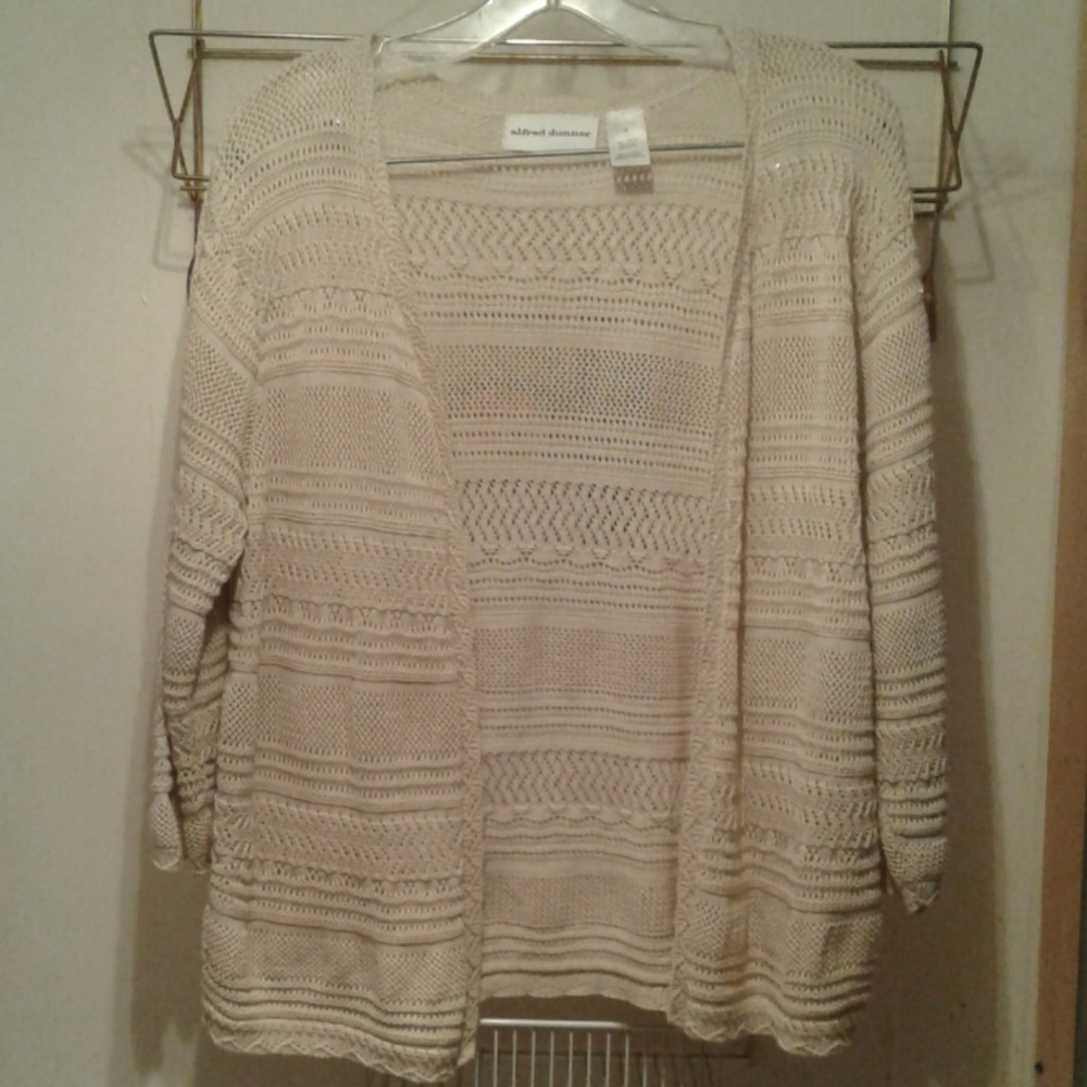 Alfred Dunner crocheted  sweater/jacket